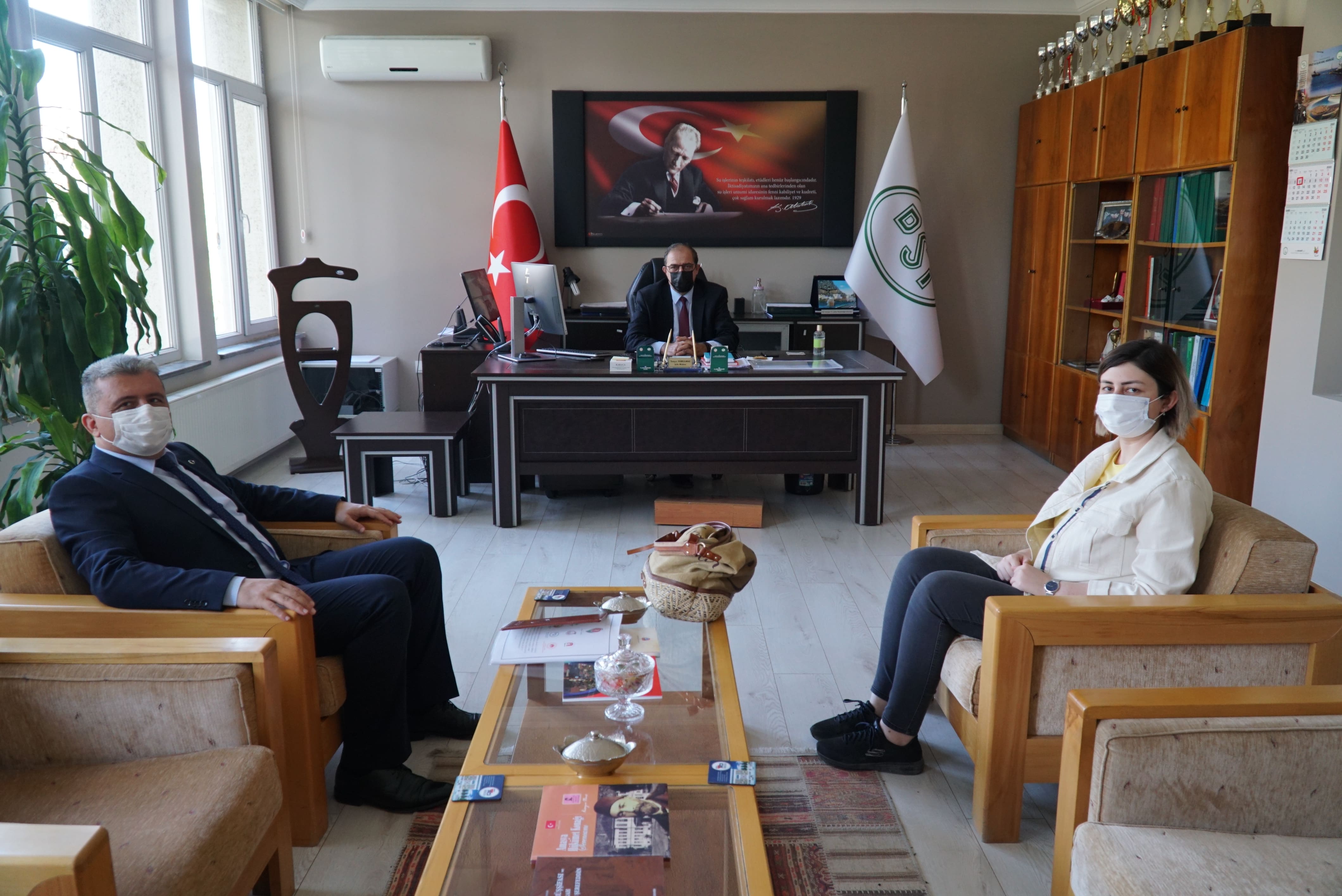 Birlik Müdürü Mustafa Örgüt, Amasya DSİ Şube Müdürlüğünü Ziyaret Etti